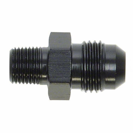 SpeedFX 560496BK Adapter Fitting; Straight; -4AN x 1/4 NPTF; Black; Single