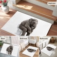 thumbnail image 5 of Bathroom Rugs 2x3 Ft, Funny Elephants Non Slip Area Rugs for Kitchen Bedroom Entryway, Cute Art Fun Lovely Animals on Toilets Washable Carpet Runner Rug Floor Mats for Bedroom Home Decor, 5 of 8