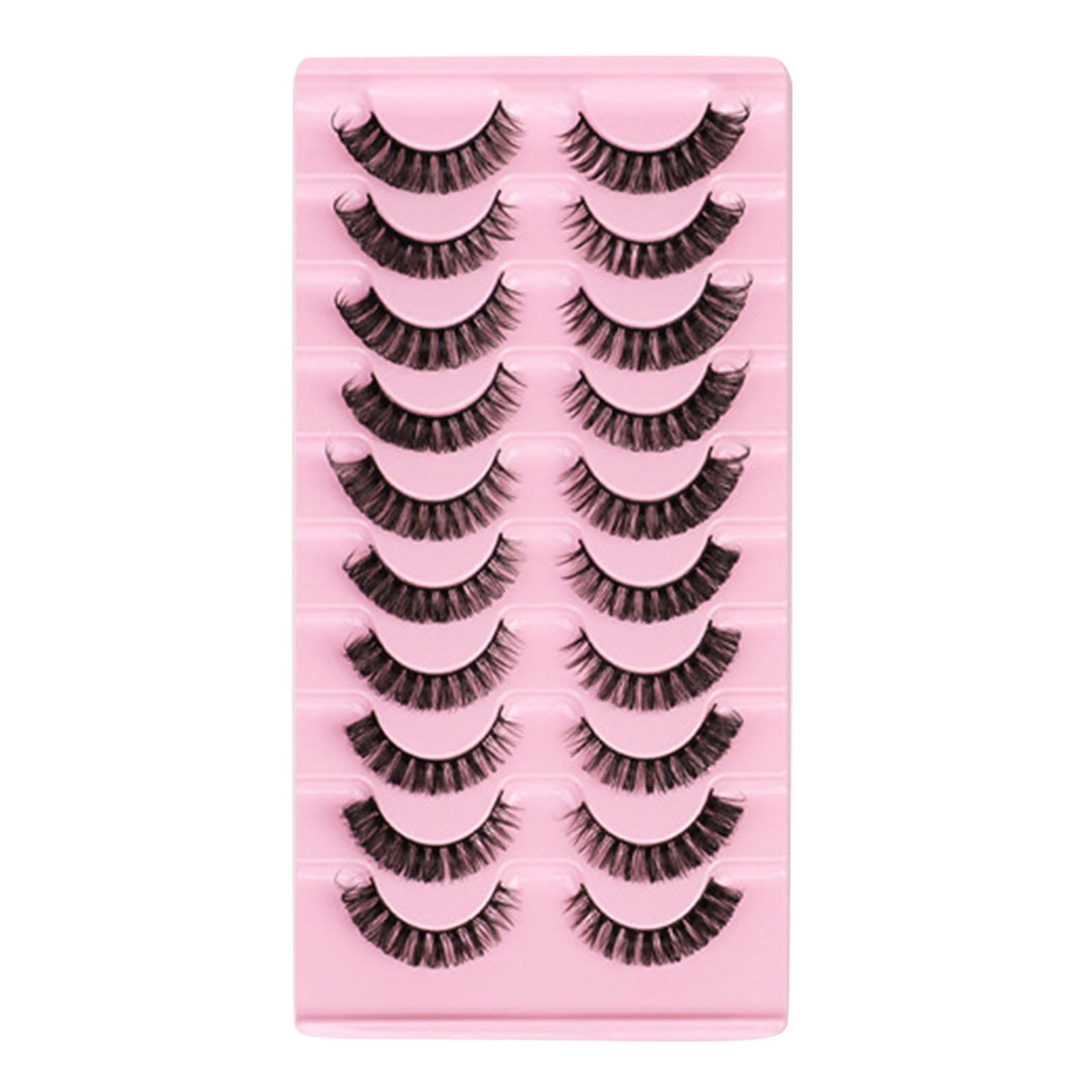 Zttd Popular Style Strip Lashes Private Labels Synthetic Fiber Eyelash Extension Strip Deep Curl 4610