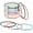6" Assorted 16pcs, variant on 25-Pack Silver 2mm Thick 4 Inch Wire Cable Key Rings, Small Keychain Loops for Car Keys, Dog Tags and Travel Luggage Tags