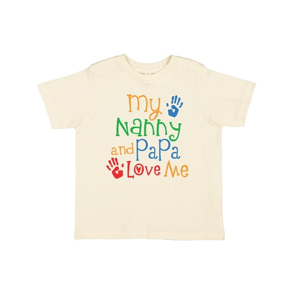Inktastic Nanny and Papa Love Me Boys or Girls Toddler T-Shirt