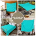 thumbnail image 6 of Turquoise Plaid Tapestry for Bedroom Wall Hanging Tapestry, Geometric Leaf Diamond Morocco Abstract Ceiling Backdrop Tapestries Poster Blanket Wall Decor for Teens Room Living Room Dorm 55" x 73", 6 of 8