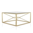 thumbnail image 4 of Taylan Glass Top Rectangle Coffee Table, Gold, 4 of 10