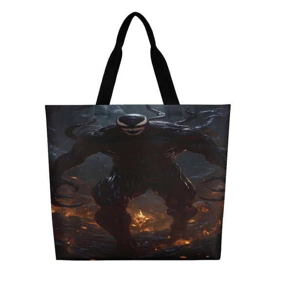 Venom Shoulder Shopping Bag Large Reusable Shopping Bags Portable Storage Handbag for Women Gift 40x40x16cm