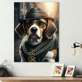 thumbnail image 2 of Designart Beagle Gangster In NYC III Canvas Wall Art, 2 of 5