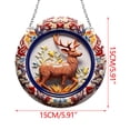 thumbnail image 2 of HOARBOEG New Christmas Acrylic Pendant Ceramic Style Door And Window Pendant, 2 of 7