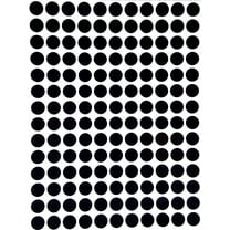 Royal Green Removable Color Coding Labels, 3/8" x 3/8", Black, 2100 Count, 15 Pack