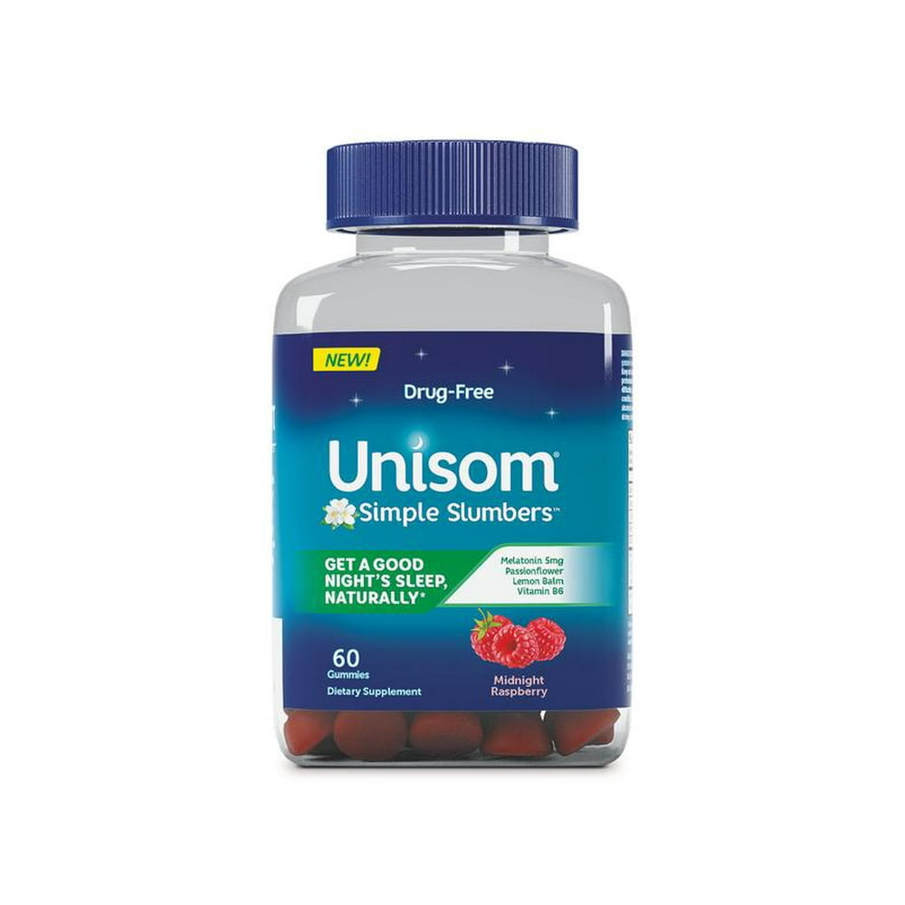 Unisom Simple Slumbers Midnight Raspberry Gummies60 ct.