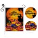thumbnail image 2 of Bandera de jardín de Halloween, bandera de cosecha de arpillera, decoración de Acción de Gracias de otoño (Halloween 7), 2 of 3