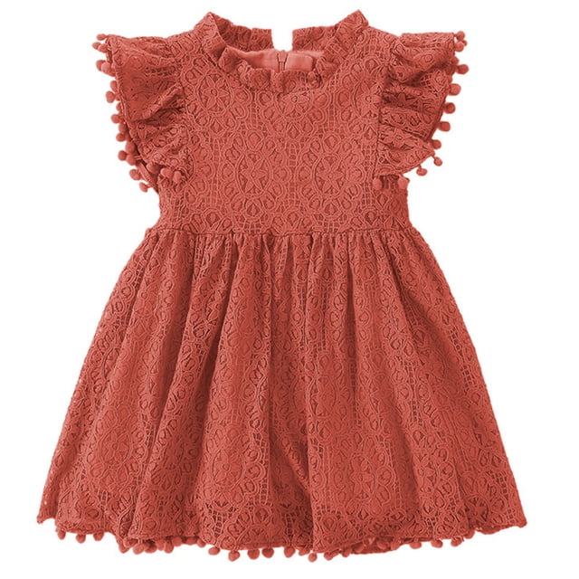 Robe en Dentelle à Fleurs pour Filles, Robe de Bal d'Été, Robes d'Anniversaire, Bébé Nourrisson, Enfants, Coton, Robe de Princesse pour Fête, Vêtements pour Enfants