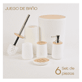 thumbnail image 4 of Set Juego Baño Goral Accesorio Accesorios Para Baño Baños 6 Belug blanco, 4 of 5