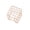 Rose Gold, variant on Desktop Wrought Iron Openwork Organizer Office Desk Home Essential Sticky Notes Grid Storage Memo Holder Metal Mesh Lattice Design Stationery