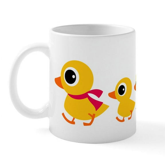 CafePress - Distracted Duck Mug - 11 oz Ceramic Mug - Novelty Coffee Tea Cup
