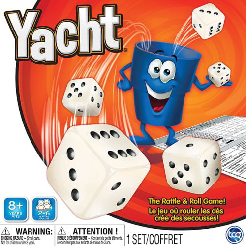"Yacht Dice Game" Leather Dice Cup with Five Dice 