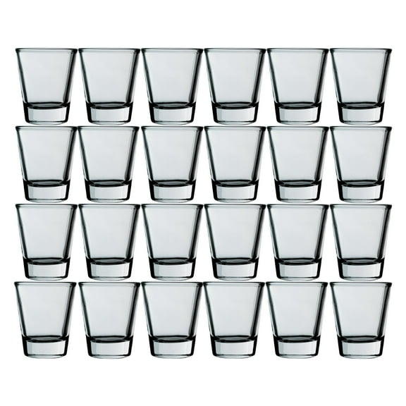 Hip Flask Plus 2oz Set of 24 Shot Bar Glasses