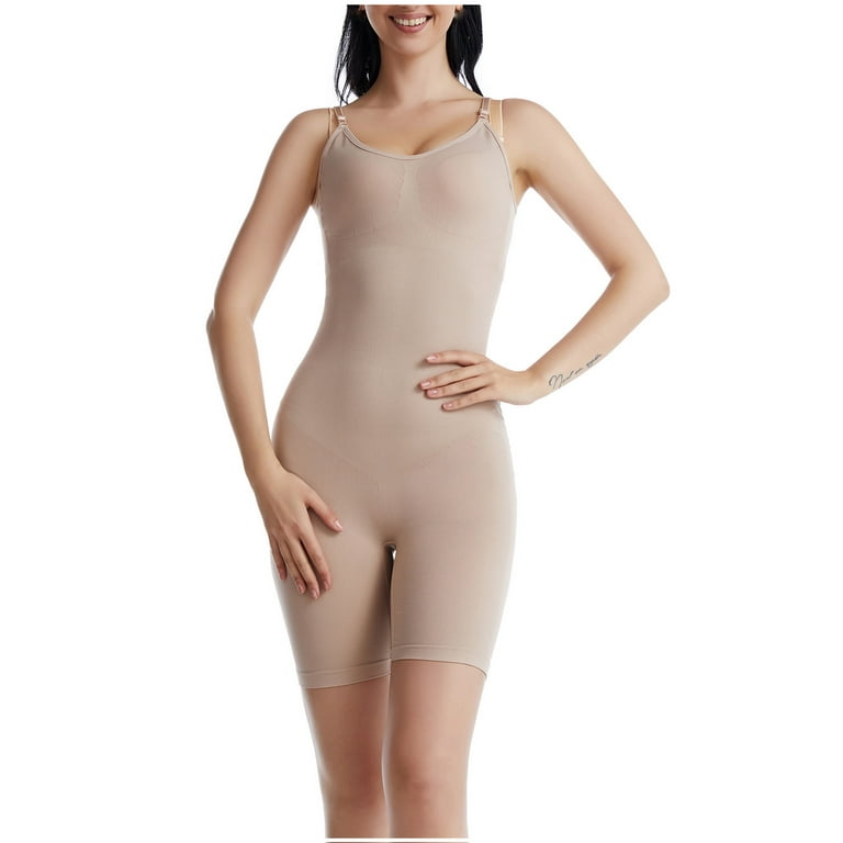Shapewear Bodysuit for Women Tummy Control Colombianas Waist Trainer Butt  Lift Body Shaper Slim Fit Soft Breathable Halter Top Jumpsuit 