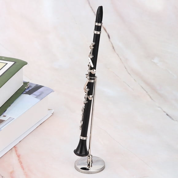16cm Clarinet Model, Metal Clarinet Model, Collectible For Desk Decoration Office Music Lovers Home