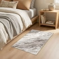 thumbnail image 5 of MICGEEK 2x3 Washable Area Rugs for Entryway, Modern Abstract Non Slip Carpet, Low Pile Indoor Rug for Bathroom Home Decor Carpets, Brown, 5 of 8