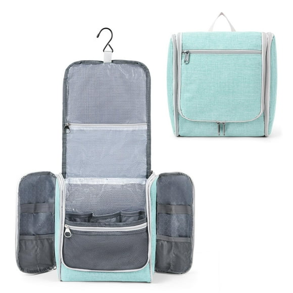 Neceser de viaje Della Gao de nailon resistente al agua, color verde