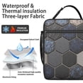thumbnail image 2 of Marble Modern Geometric Flowers Abstract Lunch Box for Men Women Lightweight Thermal Food Container Bag for Office Work Picnic Reusable, 2 of 6