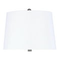 thumbnail image 4 of 31" Brushed Nickel Table Lamps w/ USB Port in Base and White Linen Shade (Set of 2), 4 of 6