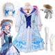 thumbnail image 2 of Disfraz de Kamisato Ayaka para mujer, disfraz de Genshin Impact Springbloom Missive Ayaka, peluca, traje de Halloween, 2 of 5