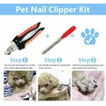 thumbnail image 3 of Dog Nail Clippers and Trimmers- with Quick Safety Guard to Avoid Over-Cutting Toenail, 3 of 8
