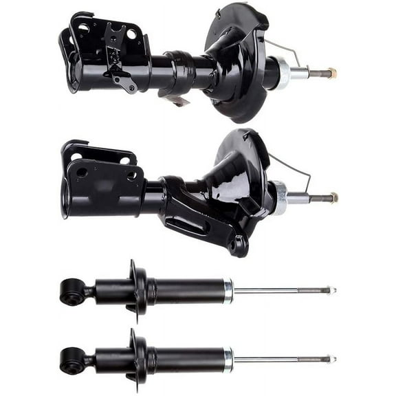 CCIYU 4 x Front Rear Struts Shock Absorbers Fit for 2001 2002 2003 for Acura EL,2001 2002 2003 2004 2005 for Honda Civic 331008 331009 341362