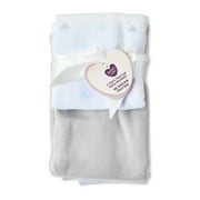 Parent's Choice Gray & Aqua Triangle 100% Cotton Thermal Baby Blanket, Infant, Unisex, 2 Pack
