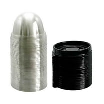 50Pcs Mini Cake Containers with Clear Dome Lids for Mini Desserts Cupcake, Cheesecake, Cocoa Bomb, Strawberry, Mooncake