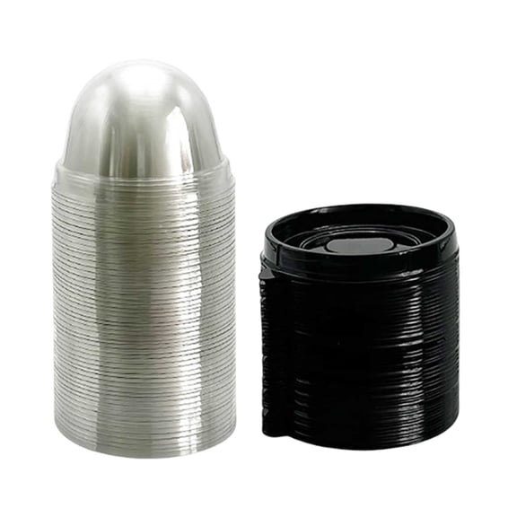 Set of 50 Clear Mini Cake Containers with Secure Dome Lids for Individual Dessert Presentation 50PCS
