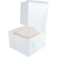 thumbnail image 7 of 10" Combo Box Set - 10x10x5 1/2 White Cake Box with 10" White Round Drum 1/2", Pack of 3, 7 of 7