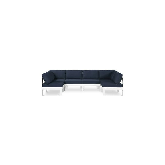 Meridian Furniture Nizuc Navy Outdoor Patio Modular Sectional