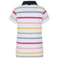 thumbnail image 2 of Lazy Jacks Womens Pastel Stripes Polo Shirt, 2 of 3