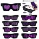 thumbnail image 2 of Gafas de fiesta con Bluetooth Led Idiomas personalizados Usb Charge Flashing Luminous Eyewear Gafas de sol de concierto Afortunado Sencillez, 2 of 5