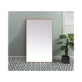 thumbnail image 2 of Metal Frame Rectangle Full Length Mirror 36x60 Inch in Brass, 2 of 10