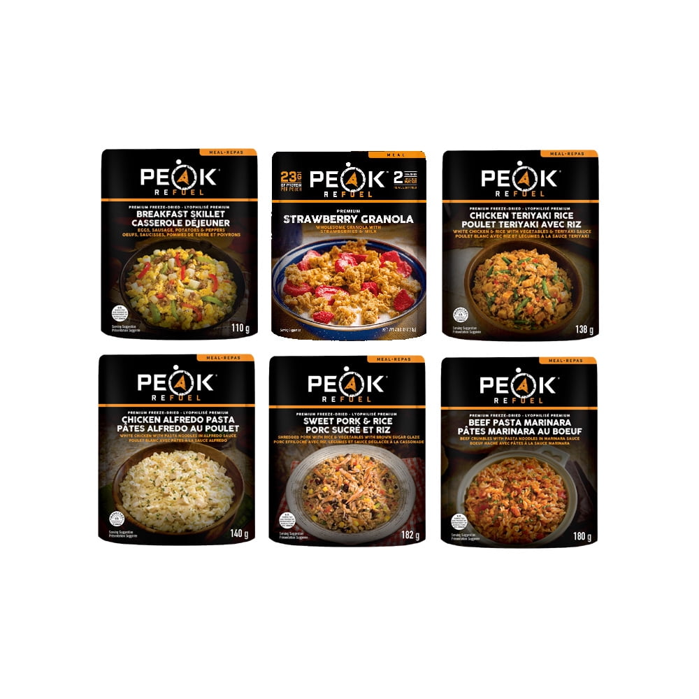 Peak Refuel Freeze Dried Meals Variety Pack
