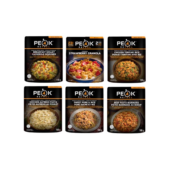 Peak Refuel Freeze Dried Meals Variety 6 Pack