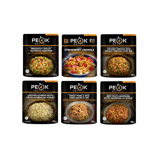 Peak Refuel Freeze Dried Meals Variety 6 Pack