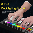 thumbnail image 2 of Mini Portable MIDI Control Keyboard, USB, Sequencer Keyboard, Backlit Drum Pads, 8 Knobs, OLED, 25-Key Controller, 2 of 8