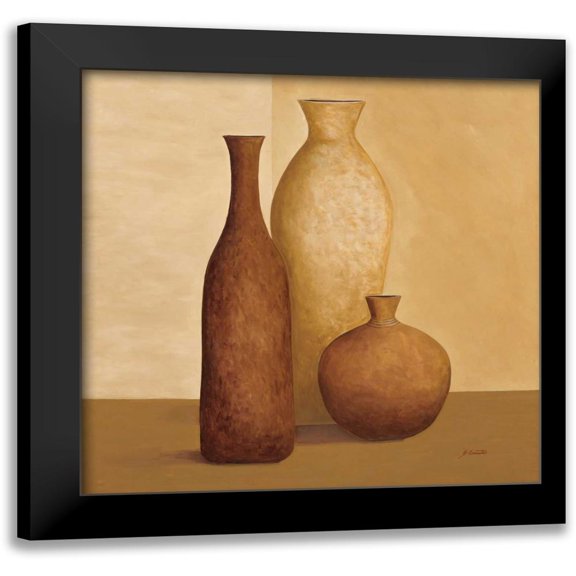 Cometa, Emmanuel 12x12 Black Modern Framed Museum Art Print Titled - Simplistic I