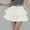 White, variant on Dpytoraw Women's High Waisted A Line Pleated Solid Color Puff Cake Skirt Skirt Women’s Button Down Denim Skirt Black
