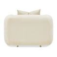 thumbnail image 6 of Michael Amini Sassani Chenille Accent Chair - Crepe/Gold, 6 of 13