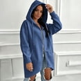 thumbnail image 6 of Perfectbot Women's Hooded Zip Up Jacket, Full Zip Fall Hoodie with Drawstring & Side Pockets, 6 of 8