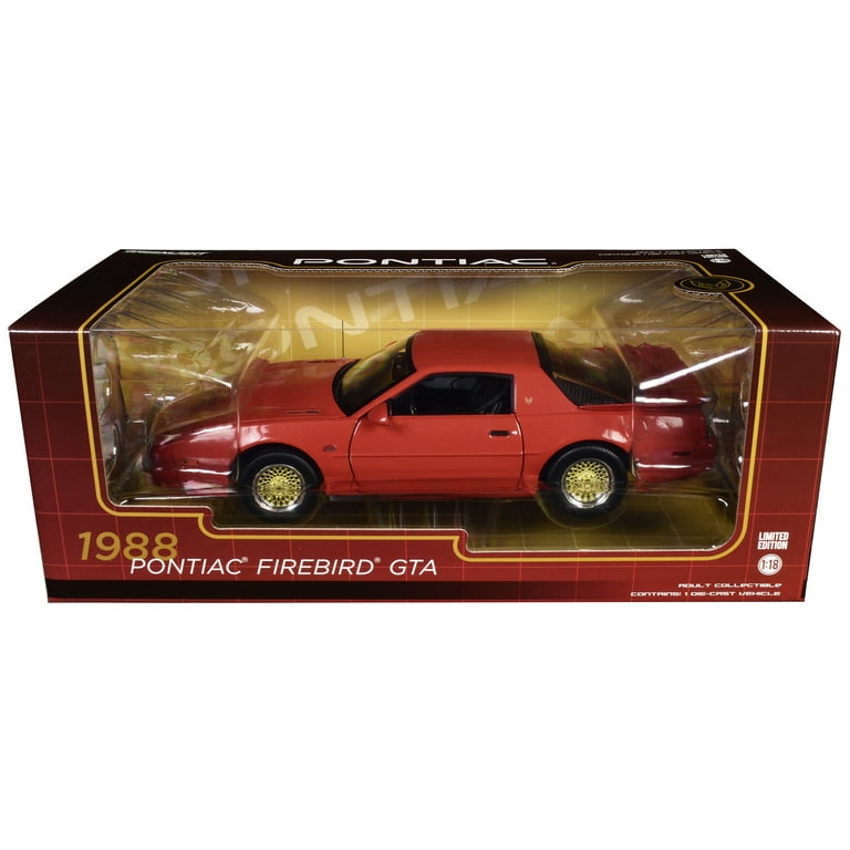 第一ネット Red Flame GTA Am Trans Firebird Pontiac 1988 1/18 Cast Die ミニカー