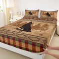 thumbnail image 2 of Castle Fairy Teenagers Animal Wolf Full Size Sheets,Black Grey Bed Sheets, 2 of 5