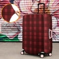 thumbnail image 4 of Red Black Checkerboard Checkered Pattern Luggage Cover Fashion Suitcase Cover Baggage Covers Fit 25-28 Inch Luggage (Go Travel), 4 of 5