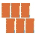 thumbnail image 2 of FRCOLOR Index Dividers 30 Pcs Durable Colored Loose-leaf Pocketbook Refills Replacement Pages (Assorted Color),6.77"X4.13"X0.04", 2 of 5