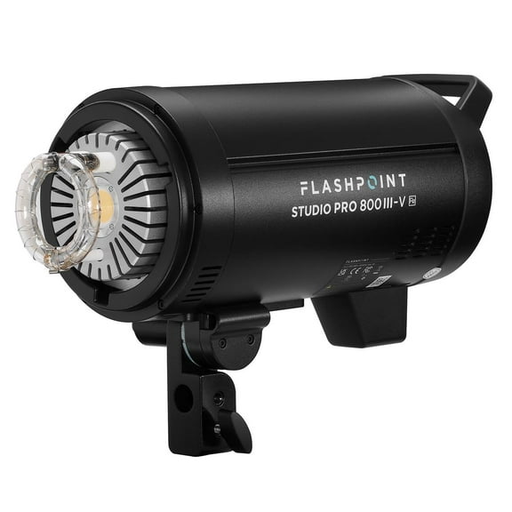 Flashpoint Studio Pro 800 III-V 800Ws R2 Monolight Strobe Flash with 30W LED Modeling Lamp, Bowens Mount Strobe Light for Photography, R2 2.4GHz Wireless Studio Light with 1.0s Max Recycle Time