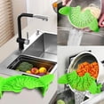 thumbnail image 5 of Colador de ollas, colador plegable de silicona a presión para ollas y sartenes, colador escurridor de cepas plegable pequeño resistente al calor, 5 of 5